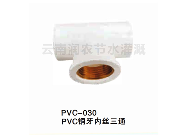 PVC铜牙内丝三通